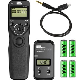Pixel Wireless Shutter Remote Release Control TW283 for Nikon Z7 Z6 Df D90 D7500 D3300 D3100 D3200 D5000 D5500 D7200 D7000 D600 D750