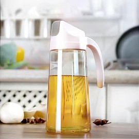 Generic Olive Oil dispenser bottles with drip-free automatic caps, made of glass, perfect for salad dressings and cooking, ensuring mess-free pouring during kitchen tasks and BBQs., DBM-02