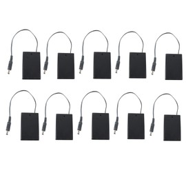 Enchufe de CC industrial, módulo láser caja de soporte de batería CC caja de soporte de batería extraíble Se puede conectar a una fuente de alimentación (excluyendo batería) (caja B-DC-paquete de 10)