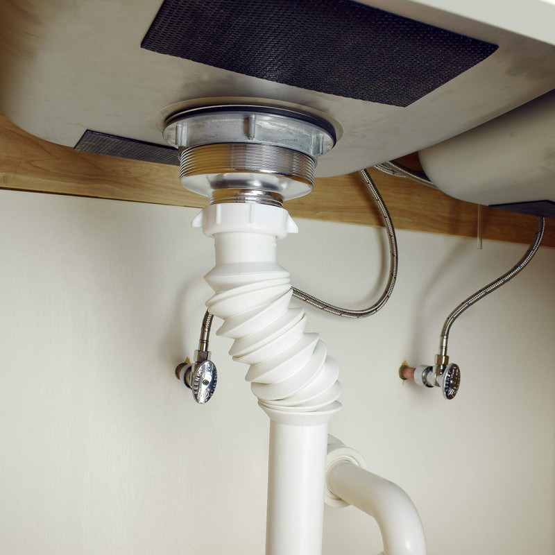 Plumb Pak PP21201 Flex 'N Fix Flanged Sink Tailpiece, 1-1/2"