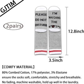 GJTIM TV Show Inspired Gift Please Do Not Disturb I’m Watching TV Show Novelty Socks for Men Women (Mash)