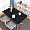 Fitted Rectangle Table Topper Cover Spandex Stretchable Cocktail Tablecloth Black