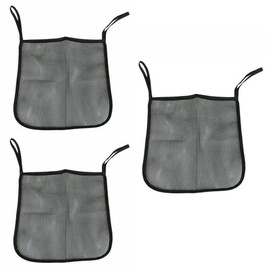 YehVeh 3 Pack Stroller Hanging Bag Handlebar Organizer Storage Pocket Net Mesh Bag for Wagon Carseat Compartment Carrying Diaper Snacks Cup Phone Holders Container