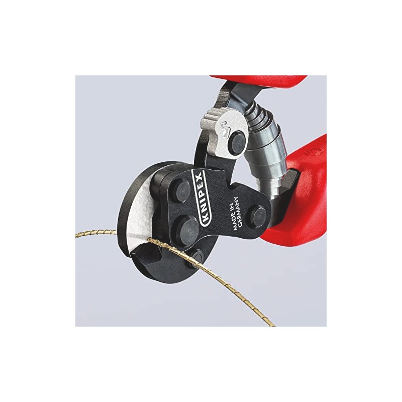 Knipex Wire Rope Cutter for tyre cord burnished, with multi-component