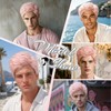 Short Pink Wig for Men, Light Pink Synthetic Halloween Wig