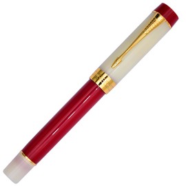 Ranvi Jinhao 100 Fountain Pen, Medium Point, Gold Trim, Red