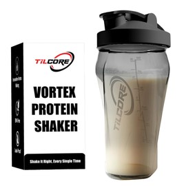 Tilcore Vortex Protein Shaker Bottle 24 oz/700ml - Premium BPA-Free Pre-Workout Shaker Cup for Protein Shakes & Smoothies, Leak-Proof & Durable Bottle-Shakers for Active Lifestyles