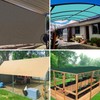 COARBOR 6'x50' Outdoor Shade Cloth Sun Shade Fabric Roll Shade