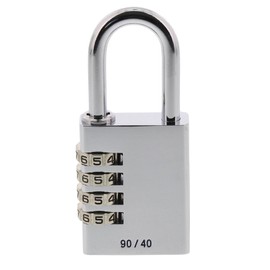 Burg Wächter 90 40 Chromo SB 40MM ALUM COMBI PADLOCK 9040SBCHR, 40 mm