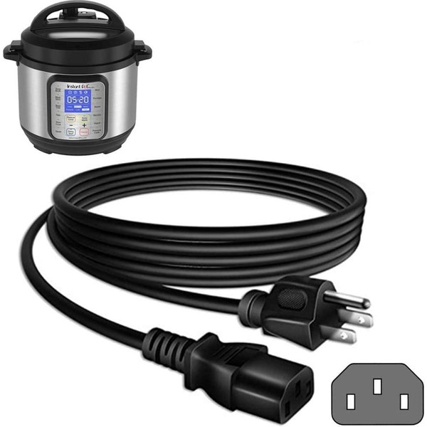 Zonefly Cable de alimentación original compatible con olla de presión eléctrica, olla rápida de potencia, olla de arroz, máquina de leche de soja, microondas y más electrodomésticos de cocina