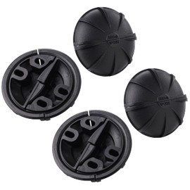 Gedotec Table Top Connector Plastic for Screwing Turtle One Piece | Pack of 4 - Table Connector for Screwing | Furniture Connector with Height: 18 mm | Connection Fitting for Tables and Furniture