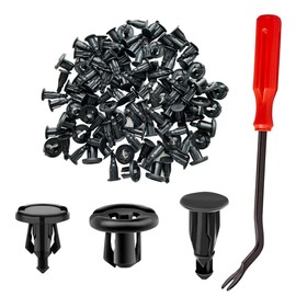 100PCS Bumper Clips for Honda - 10mm Front Fender Liner Clip for Honda CR-V Accord Civic and Acura, Plastic Rivet Retainer Clips Replace OEM: 91503-SZ3-003