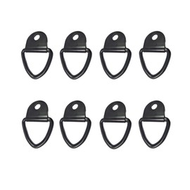 Asudaro 8/10 x Heavy Duty V-Ring Tie Down Hooks, Carbon Steel Anchor Ring, Bearing 1000 kg-1500 kg, for Trailers, Trucks, Vans, Boats