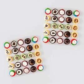 Baked by Melissa Cupcakes - PSOG Party Safe Original Greats No Nut Flavors Cupcakes - Assorted Bite-Size Cupcakes, Includes 7 Different Flavors: Tie-Dye, Red Velvet & More (50 Count)