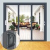 ALLYWASAI Sliding Patio Door Handle Set with Mortise Lock, Suitable