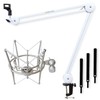 keepdrum MS138 Microphone Arm White + MS089 Microphone Spider for