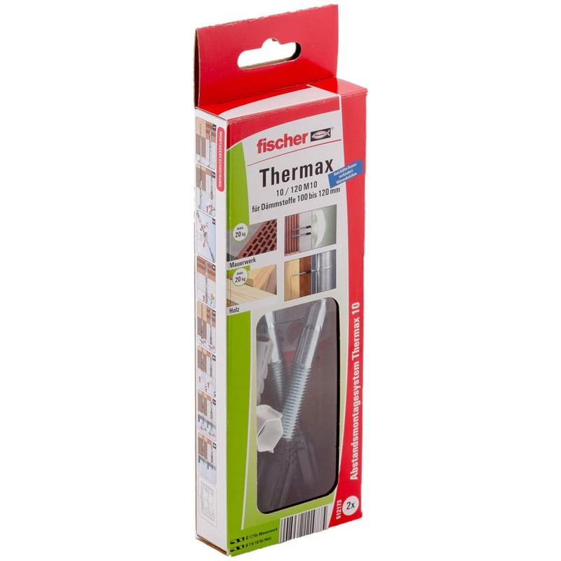 Fischer 512173 10/120 M10 B"Thermax" Offset Mounting System - Multi-Colour