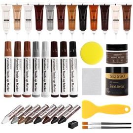 SEISSO Wood Scratch Repair Cream Kit, 12 Colors, Set of 36, Furniture Repair Kit, Scratch Repair Kit, Furniture Repair Marker, Crayon Door, Floor Repair, Door Repair, Repair Pen, Scratch Pen, Repair