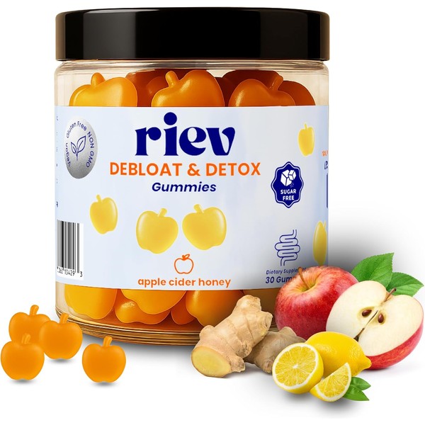 Riev Debloat & Detox Gummies – Apple Cider Honey Flavor