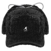 Kangol Faux Shearling Utility Flap Cap - Black/1SFM Black, One