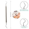 Hook Pick Double Ended Oral Hygiene Dental Explorer Stainless Steel