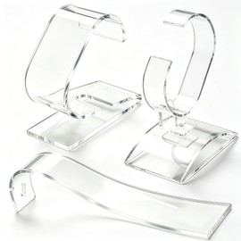 Capiant 3 Pack Clear Watch Display Stand for Watches & Bracelets