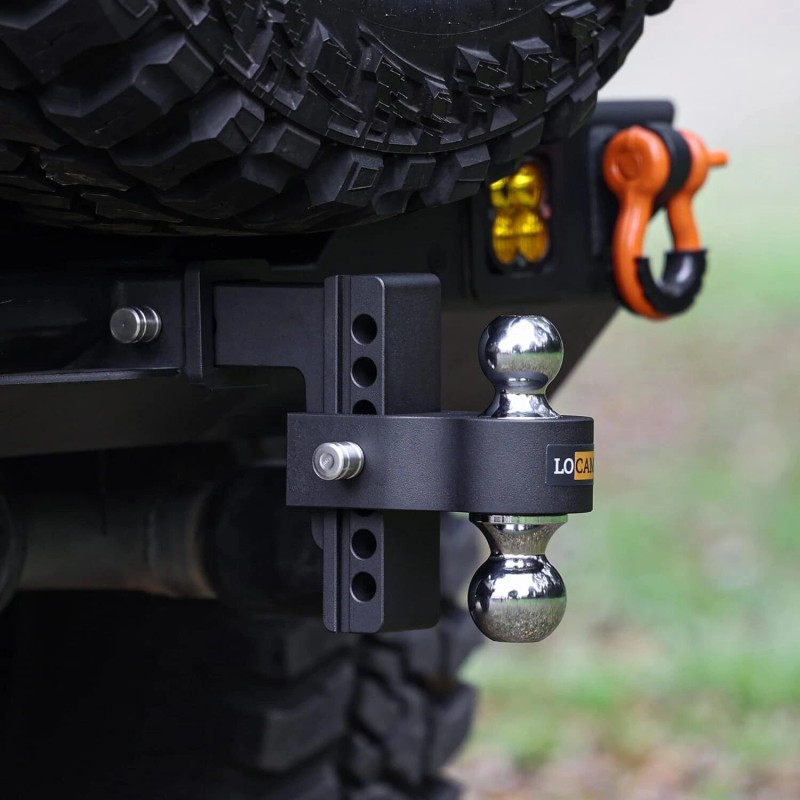 LOCAME Adjustable Trailer Hitch 2-Inch Receiver 6-Inch Drop/Rise Tow Hitch