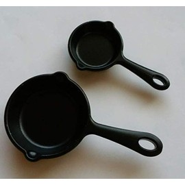 Inomata Measuring Spoon Skillet Black