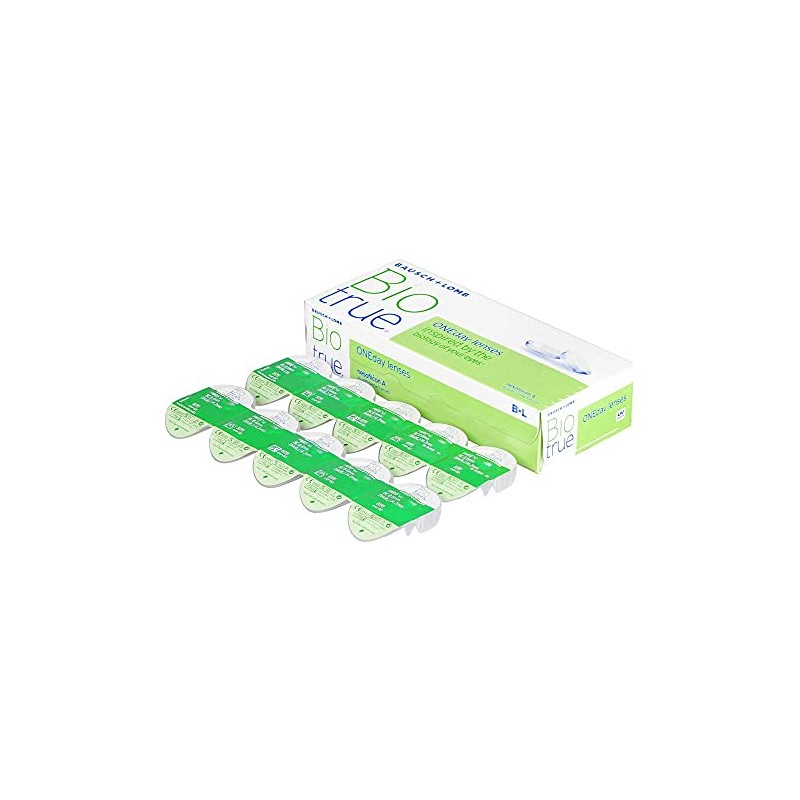 Biotrue, ONEday, clear, 30, BC 8.6 millimeters, DIA 14.2 millimeters,