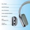 CIRICO HM05 BaseTone Wireless Over-Ear Headphones with Mic, 20H Playtime,