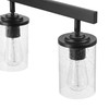 Globe Electric 64000117 24" 3-Light Track Lighting, Matte Black, Seeded