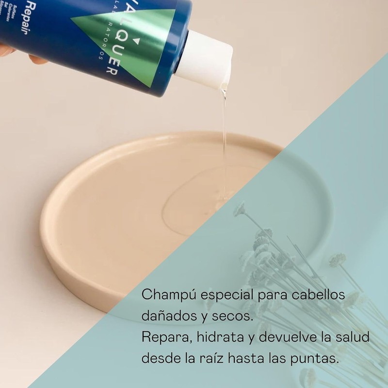 VALQUER Shampoo Total Repair Zero Vegano 1 L