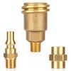 3pcs QCC1 Nut Propane Hose Adapter kit, 1/4" NPT Male