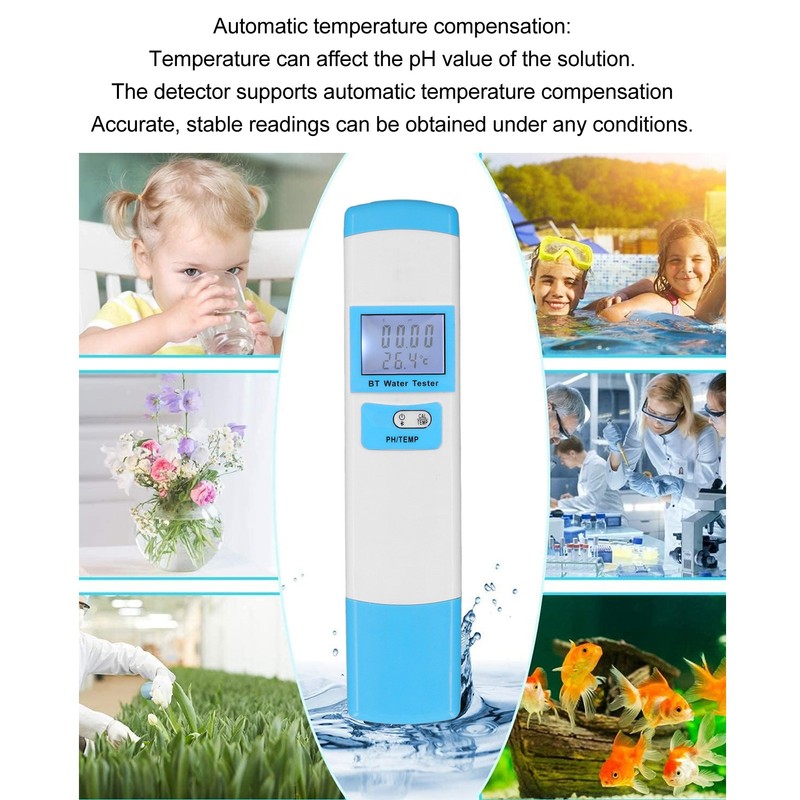 Digital PH Meter High Accuracy LCD Display Portable Water Quality