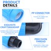 Tadpolez PE pipe screw connection angle 90°, PE pipe 25
