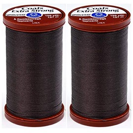 2-Pack Bundle COATS & Clark S964-8960 Extra Strong Upholstery Thread, 150-Yard, Chona Brown