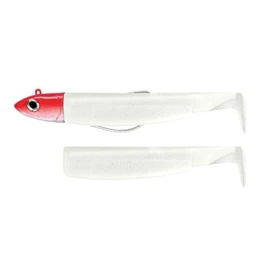 Fiiish Black Minnow 70mm Combo (Rigged and Ready) 6g Red Off Shore Head + White Body