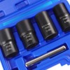 CENPEK 5Pcs Twist Socket Set,1/2 Inch Drive Damaged Bolt Remover,