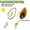 HOPESPANNER Universal Motorcycle Rear View Mirrors Adjustable Side Rearview Mirror