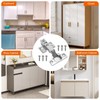 6 Pcs Kitchen Cupboard Hinges, Cabinet Hinges Soft Close Full