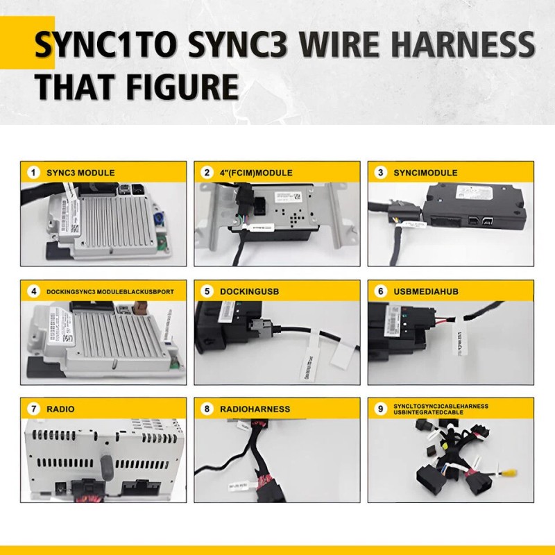 AUTO-NEW For Ford SYNC 1 /SYNC 2 to SYNC 3