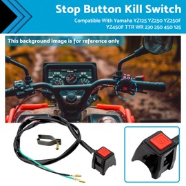 MAX COOL Motorcycle Stop Button Kill Switch Suitable for Yamaha YZ125 YZ250 YZ250F YZ450F TTR WR 230 250 450 125