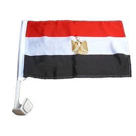 AES 12x18 Wholesale Lot 12 Egypt Country Car Vehicle 12"x18" Flag Fade Resistant Double Stitched Premium Penant House Banner