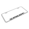 Honda Pilot License Plate Frame Brushed (Chrome)