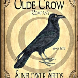 CafePress Vintage Olde Crow Sunflower Seeds Memory Keepsake Jewelry Box, 5"x5"x3.75"