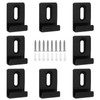 Marvexi 8 Packs Metal Mirror Holder Clips Attachment, 1/4" Heavy