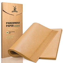 Hiware 200 Pieces Parchment Paper Baking Sheets 9x13 Inches, Precut Non-Stick Parchment Paper for Baking, Cooking, Grilling, Frying and Steaming - Unbleached, Fit for Quarter Sheet Pans