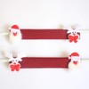 4pcs Refrigerator Handle Cover Washable Snowman Fridge Handle Cover Refrigerator