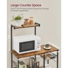 VASAGLE Baker's Rack, Microwave Stand, Kitchen Storage Rack with Wire
