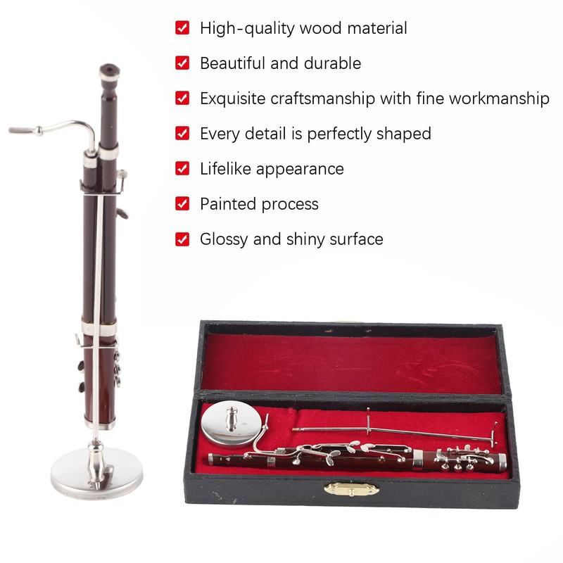 Basson Ornaments Miniature Decoration Mini Musical Instrument Model Gift Craft